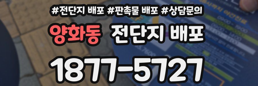 양화동 전단지 배포