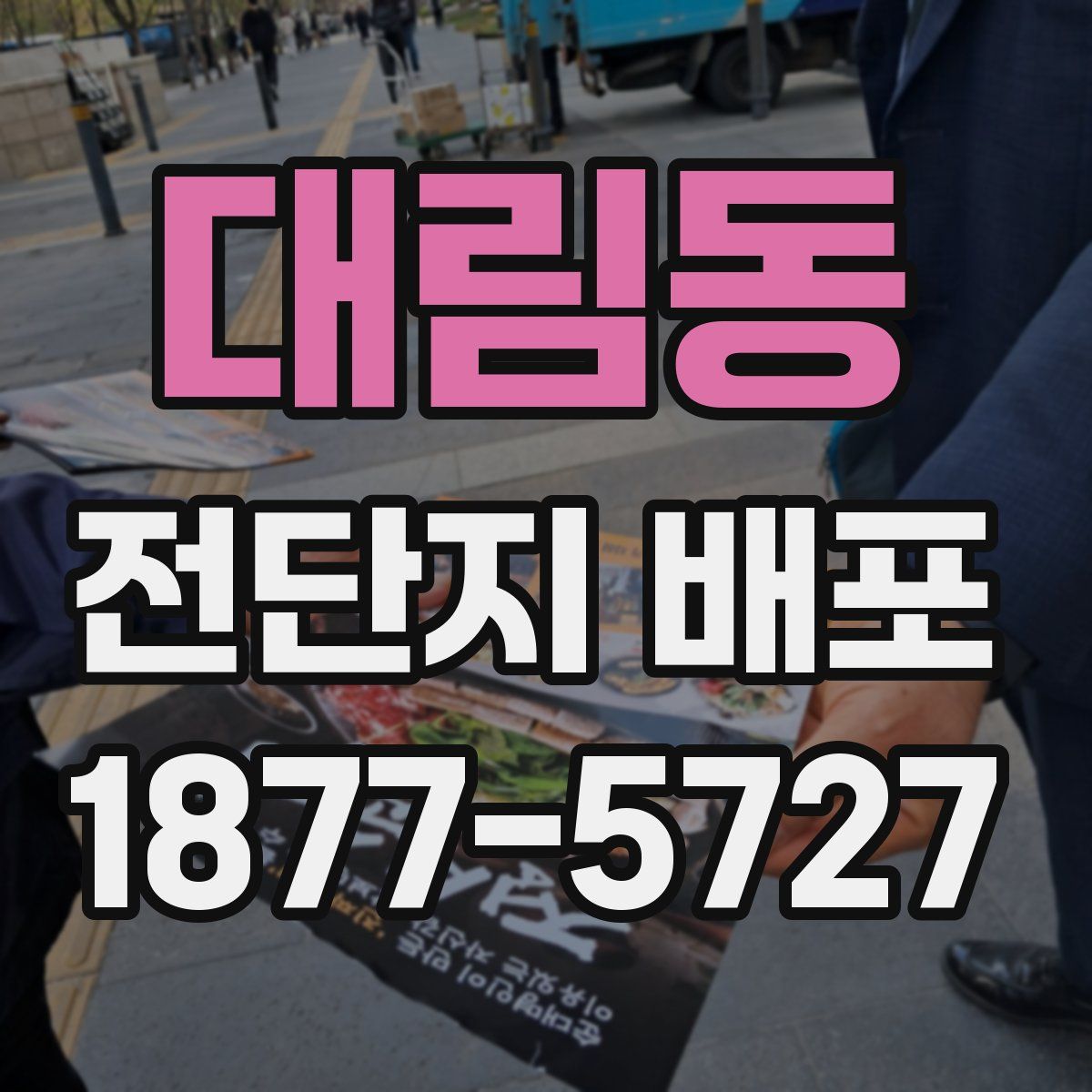 대림동 전단지 배포