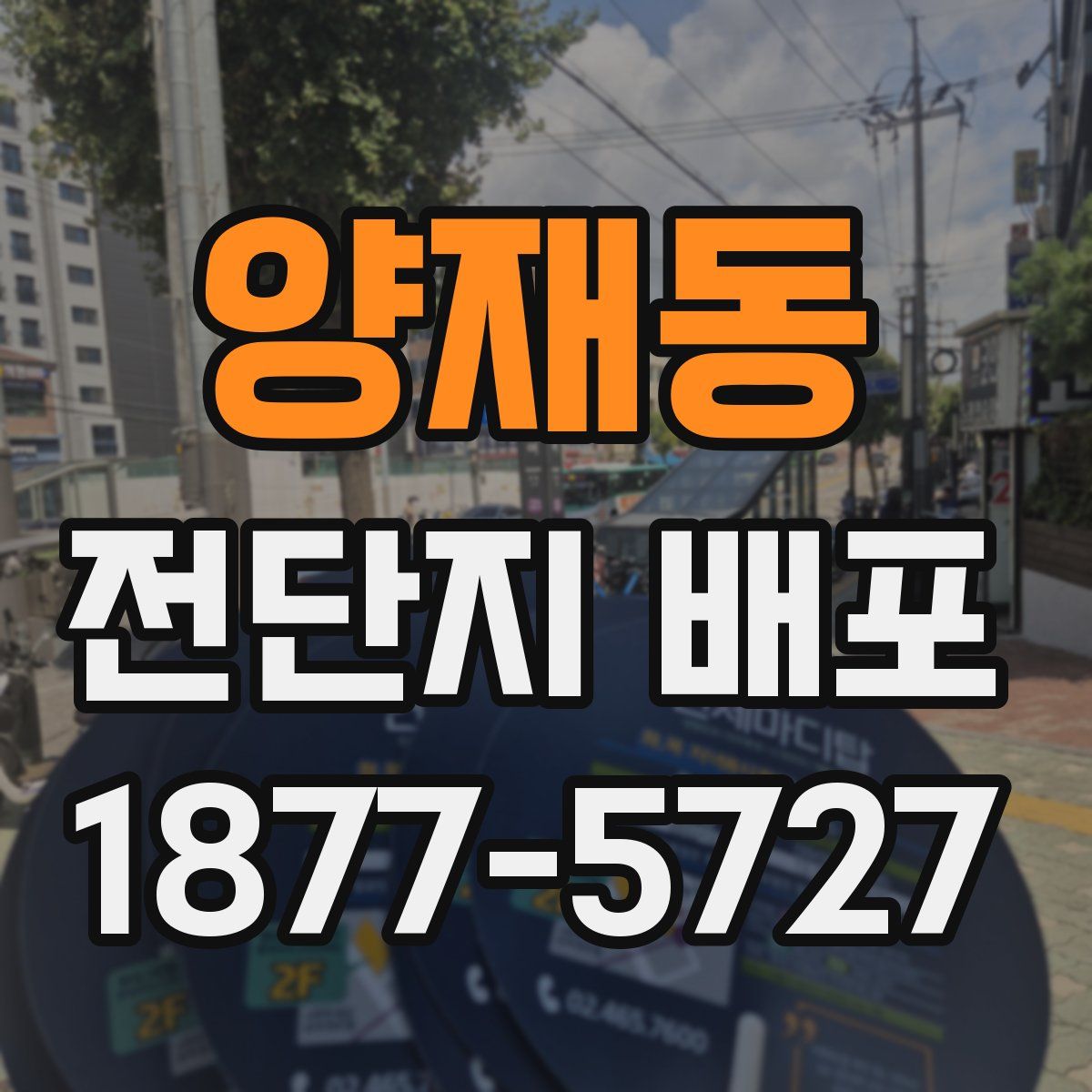 양재동 전단지 배포