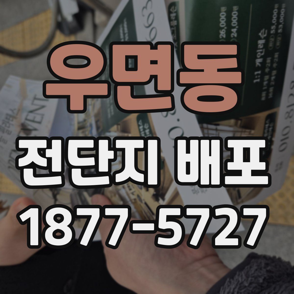 우면동 전단지 배포