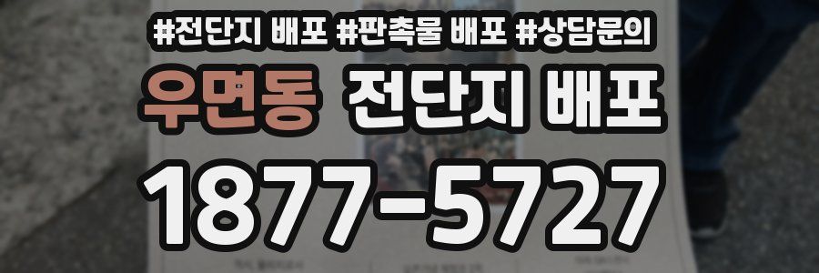 우면동 전단지 배포