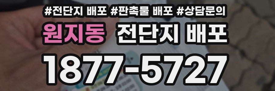 원지동 전단지 배포