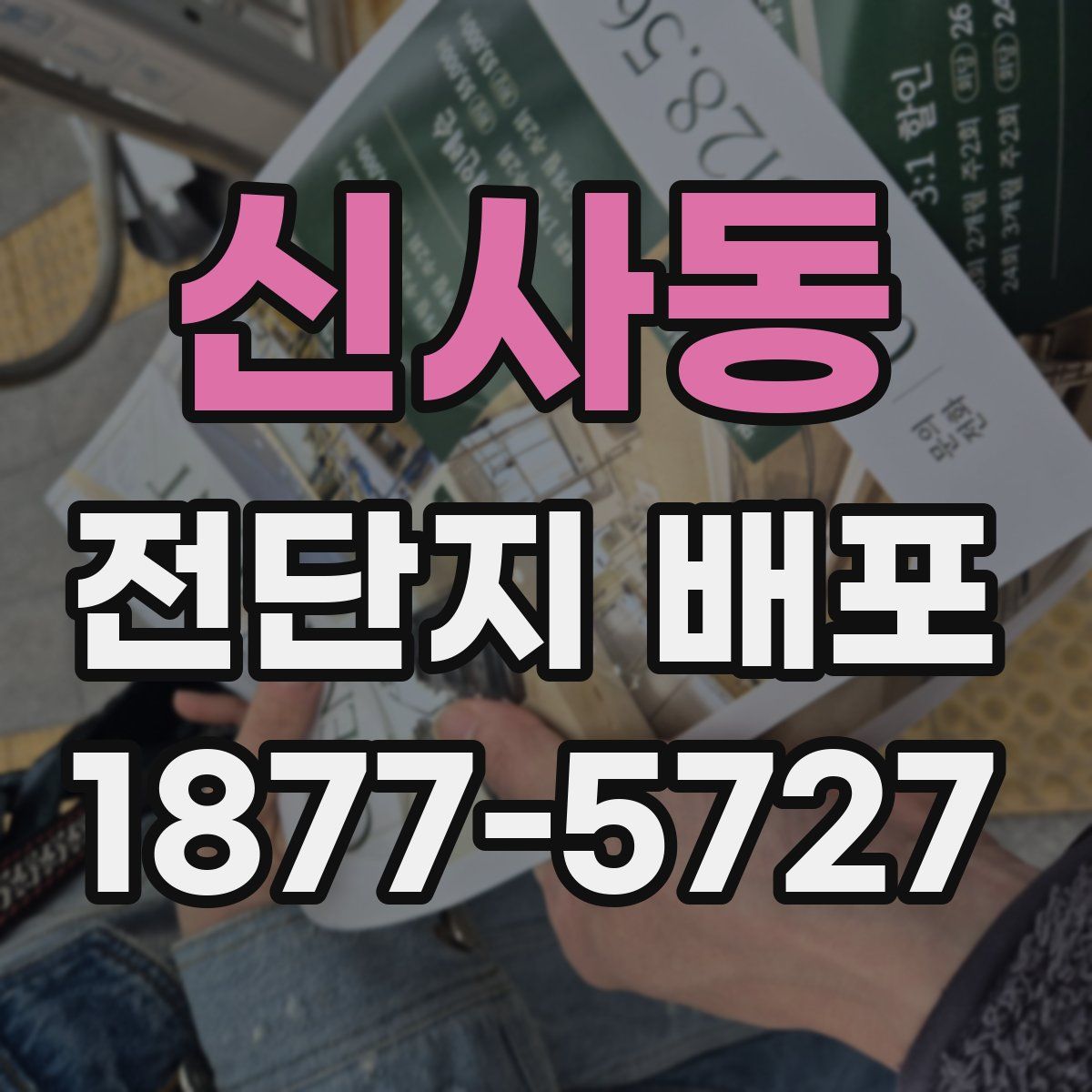 신사동 전단지 배포