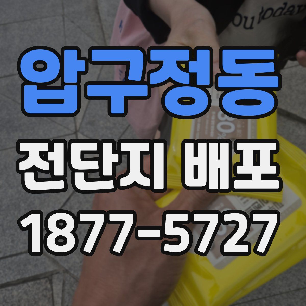 압구정동 전단지 배포