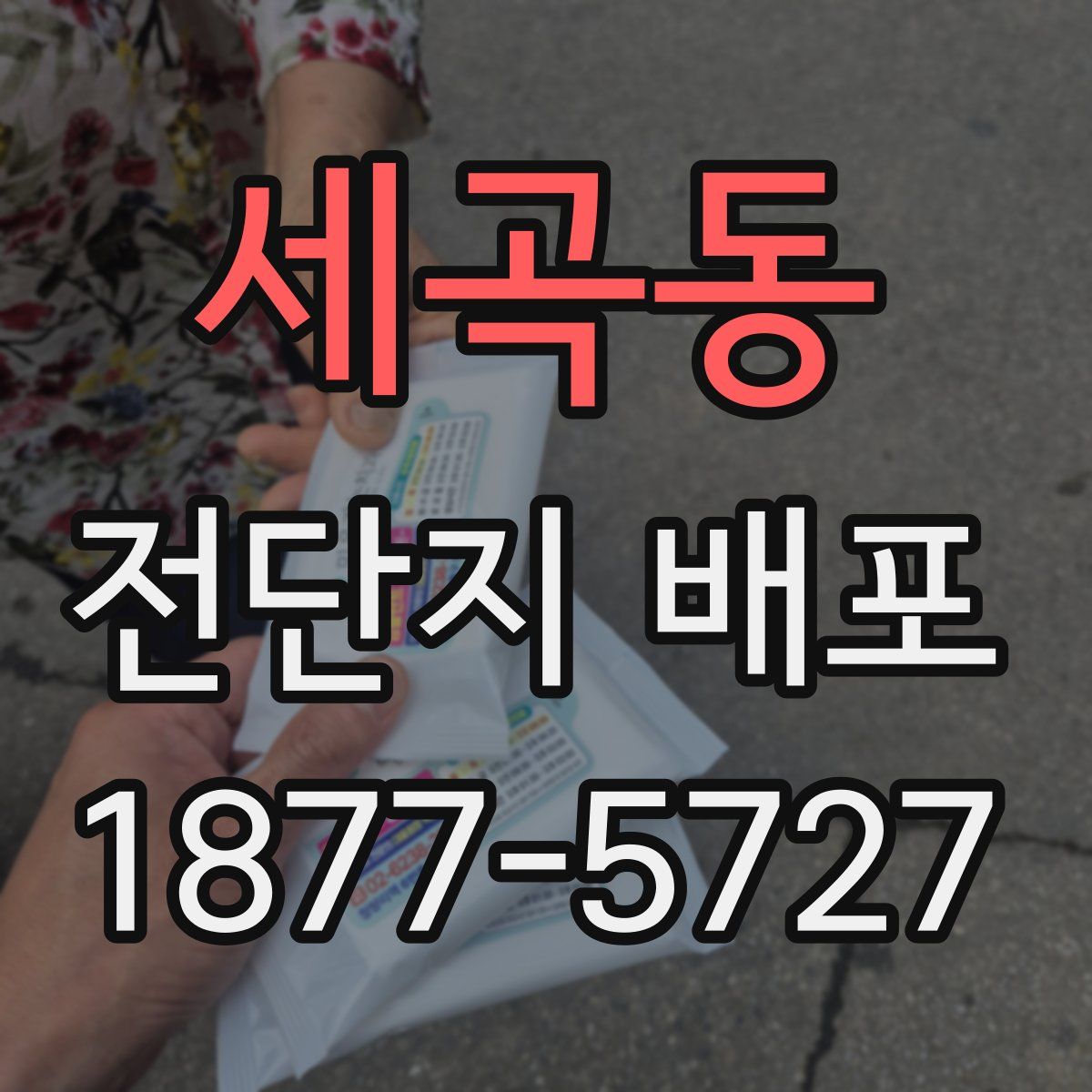 세곡동 전단지 배포