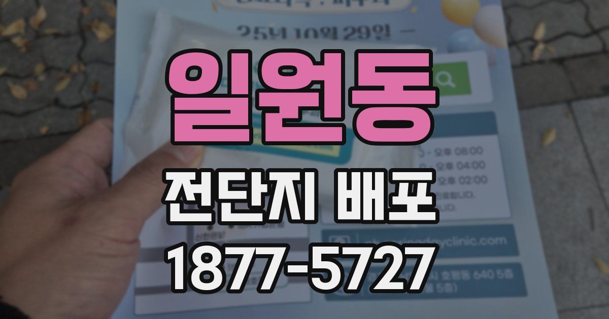 일원동 전단지 배포