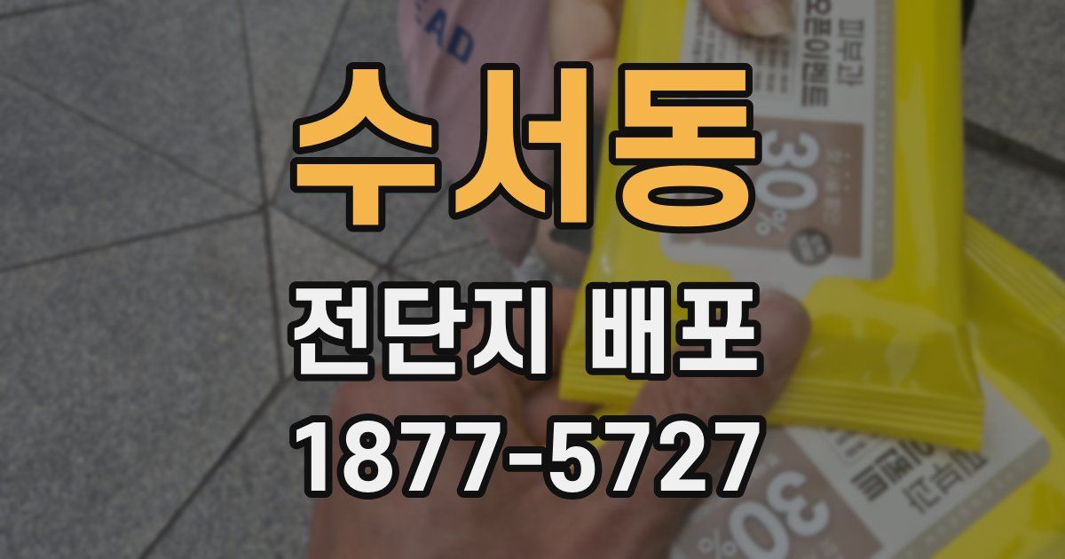 수서동 전단지 배포