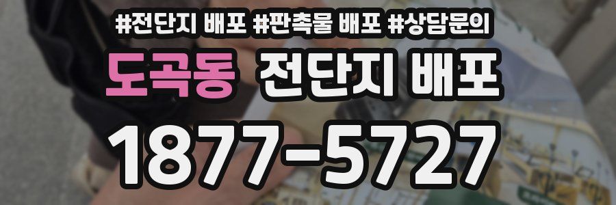 도곡동 전단지 배포