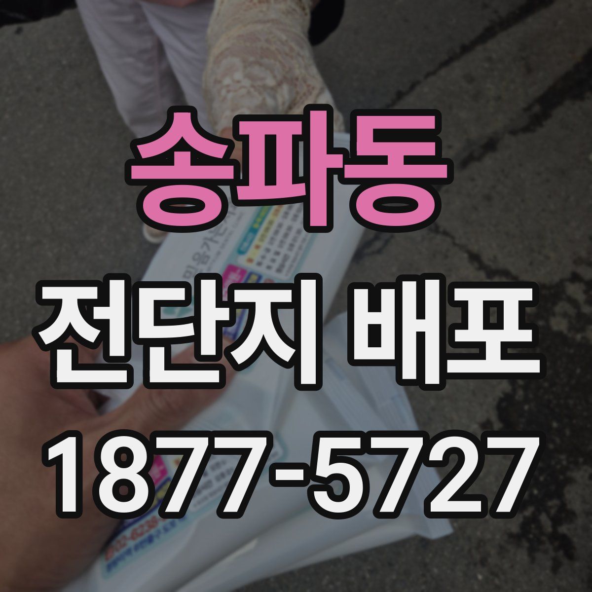 송파동 전단지 배포