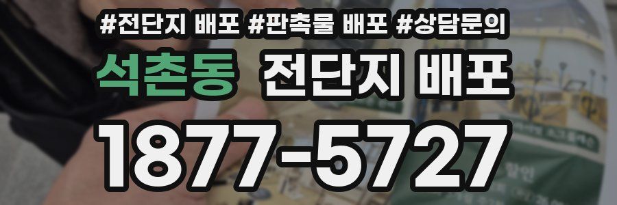 석촌동 전단지 배포