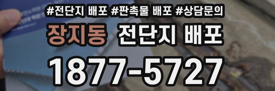 장지동 전단지 배포