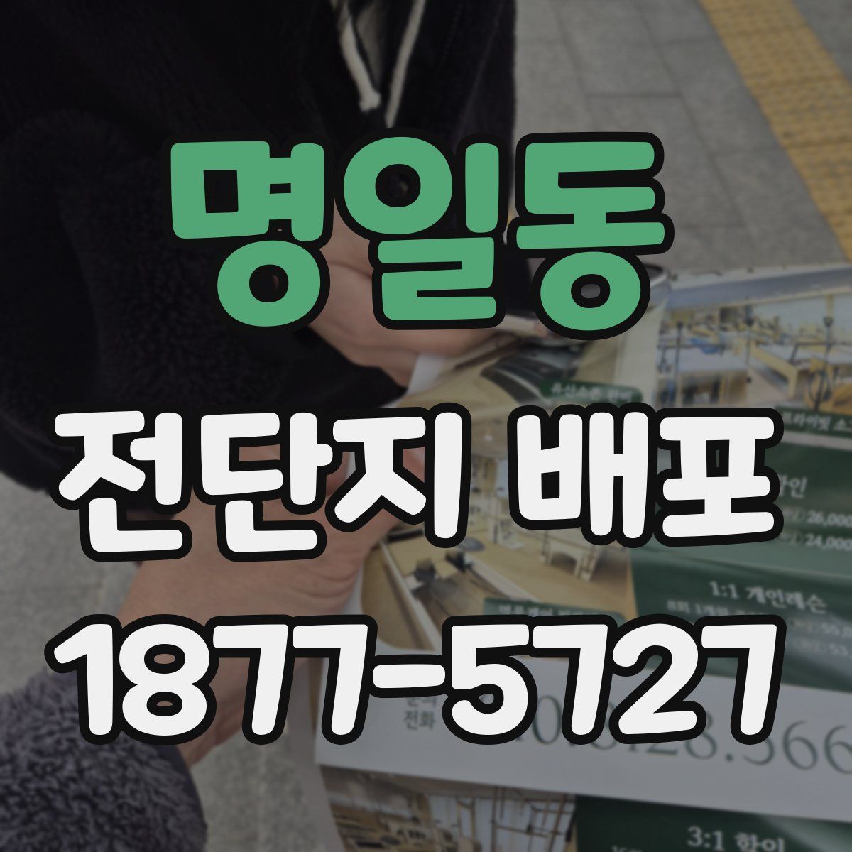 명일동 전단지 배포