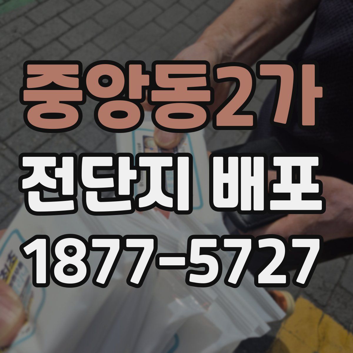 중앙동2가 전단지 배포