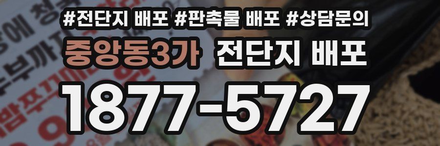 중앙동3가 전단지 배포