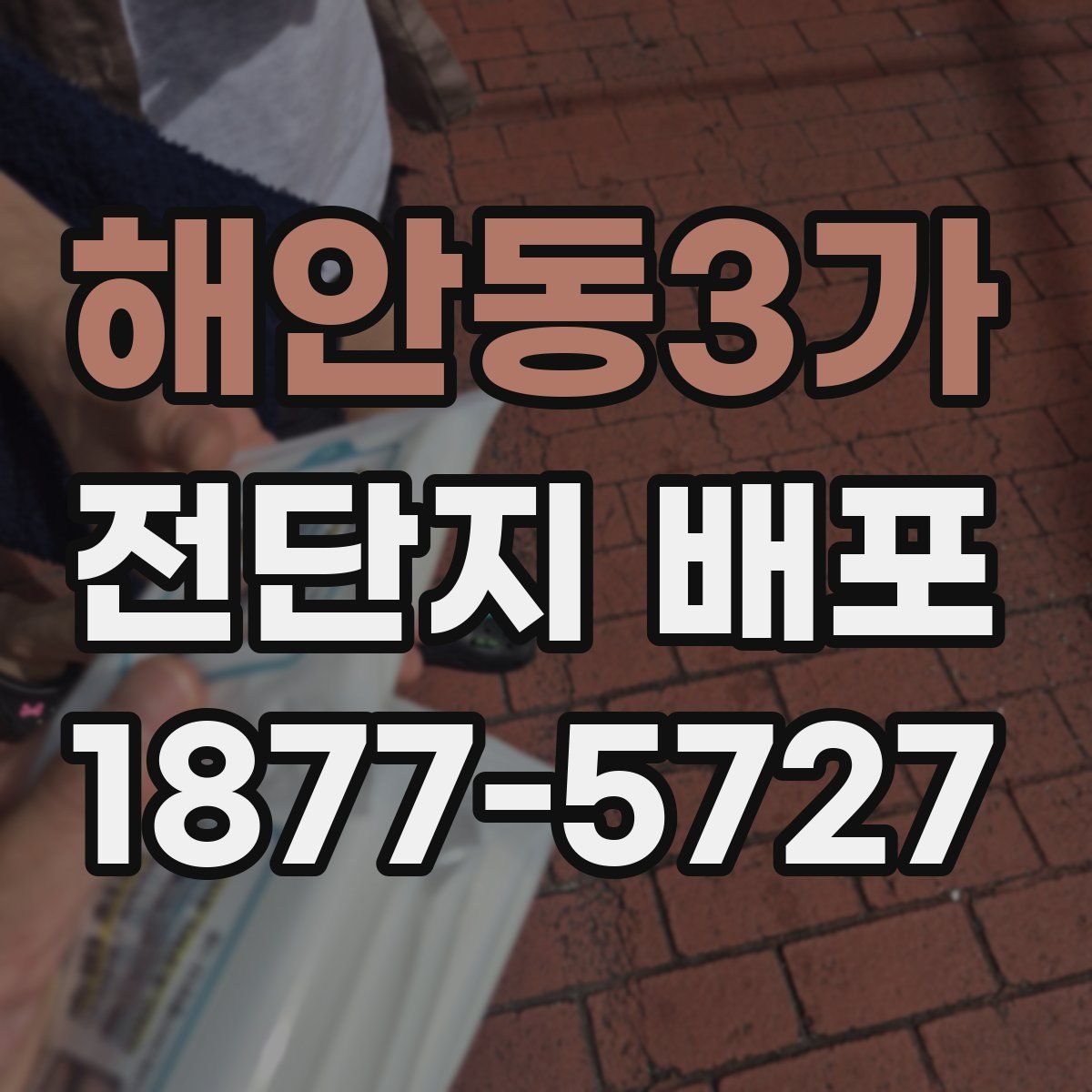 해안동3가 전단지 배포