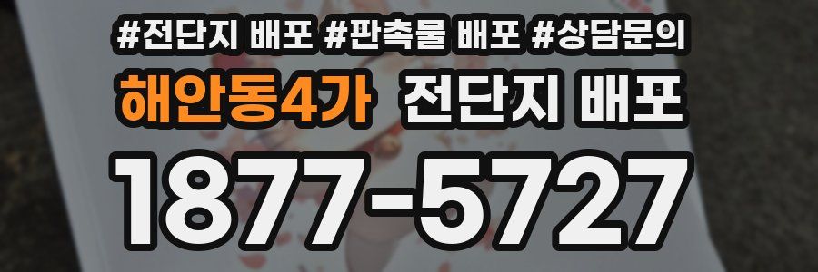 해안동4가 전단지 배포