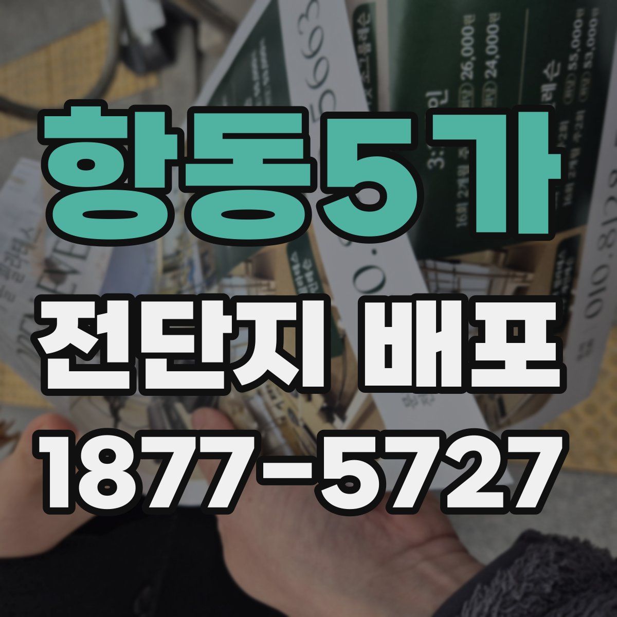 항동5가 전단지 배포