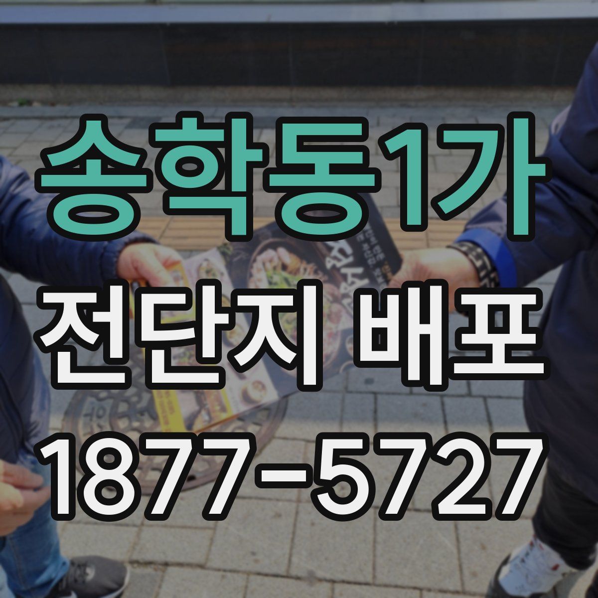송학동1가 전단지 배포