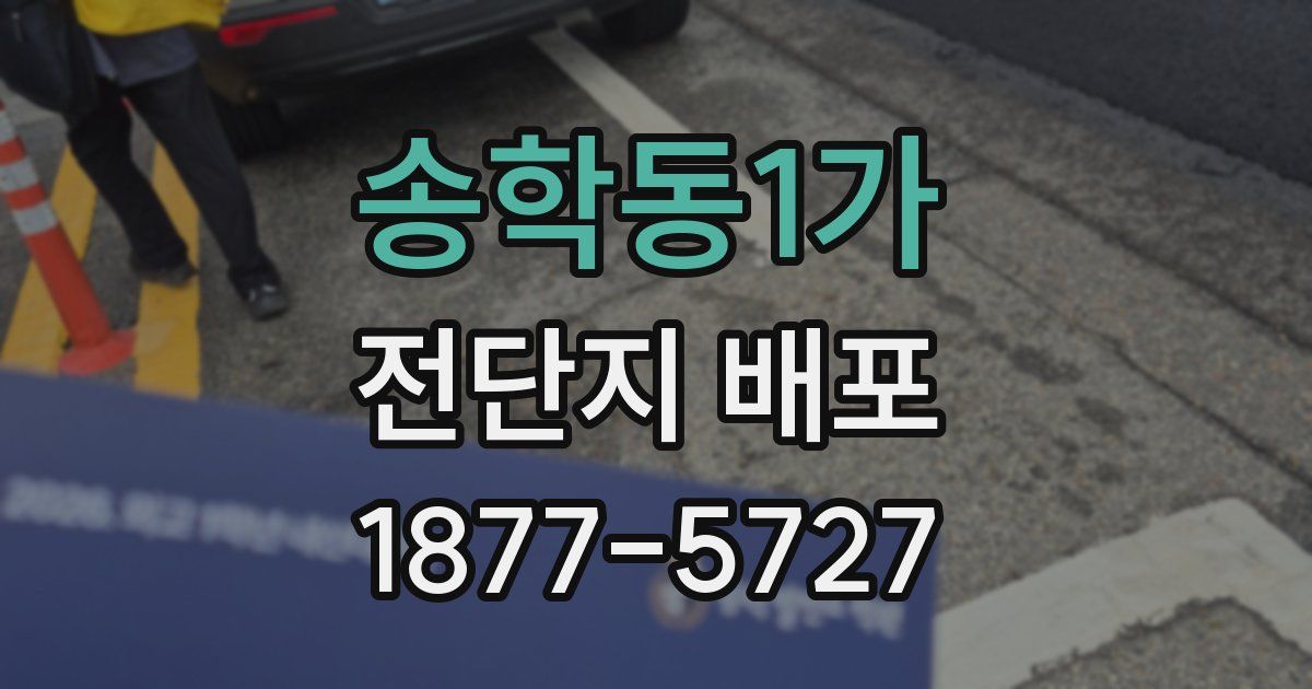 송학동1가 전단지 배포