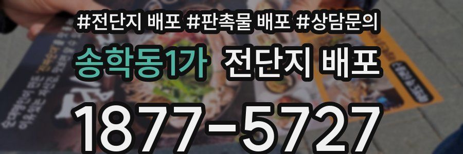 송학동1가 전단지 배포