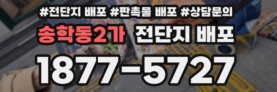 송학동2가 전단지 배포