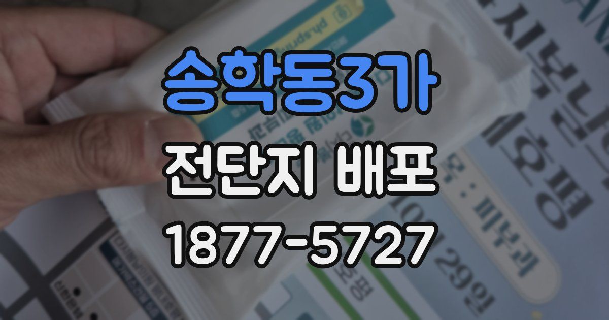송학동3가 전단지 배포