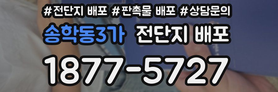 송학동3가 전단지 배포