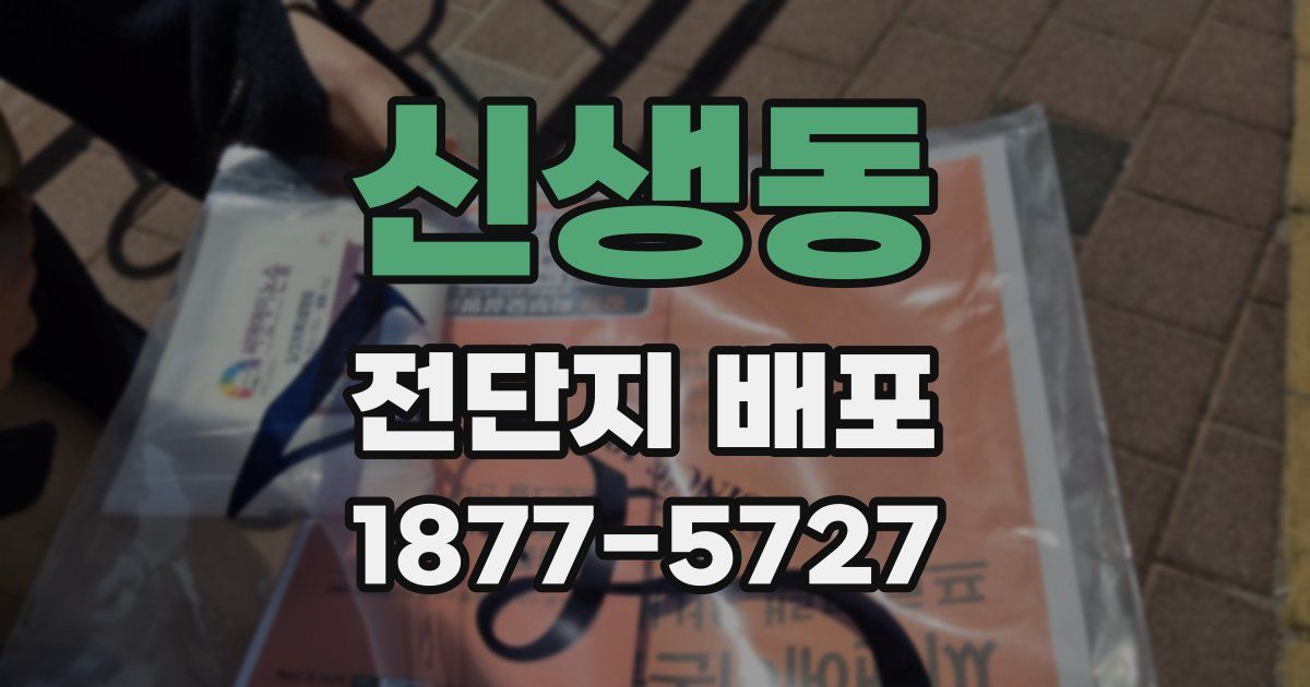 신생동 전단지 배포