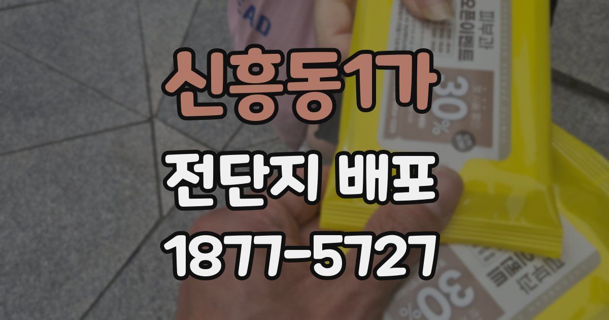 신흥동1가 전단지 배포