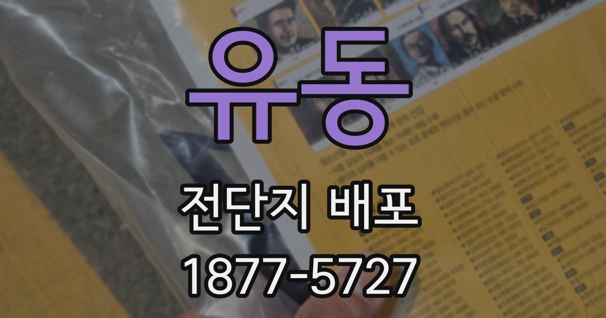 유동 전단지 배포