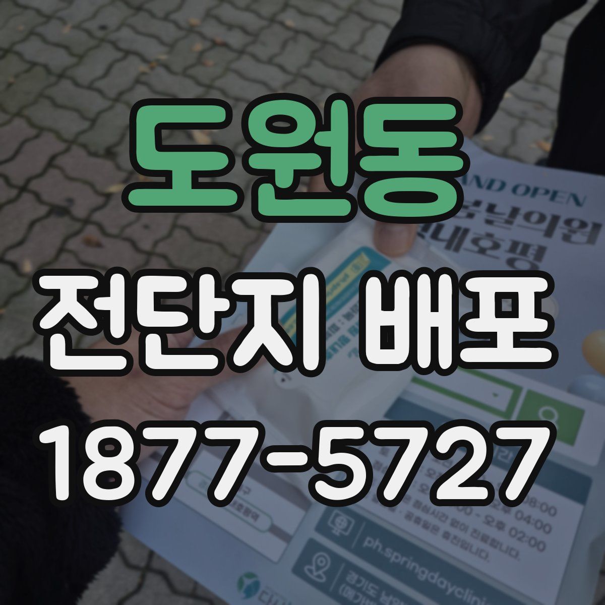 도원동 전단지 배포