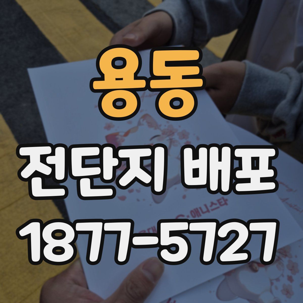 용동 전단지 배포