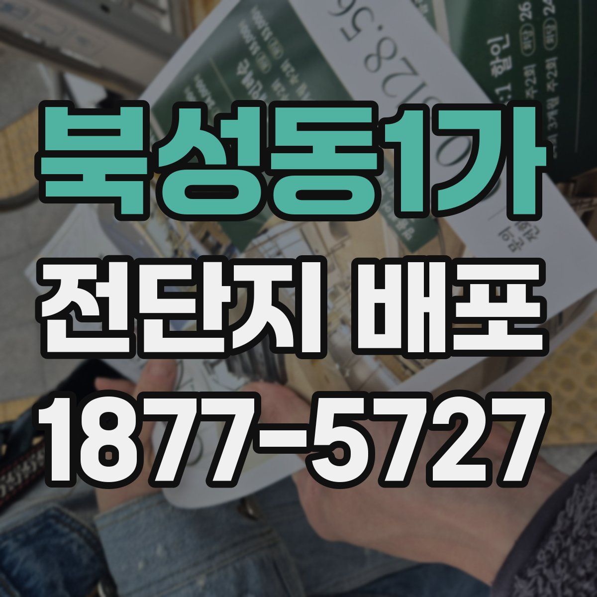 북성동1가 전단지 배포