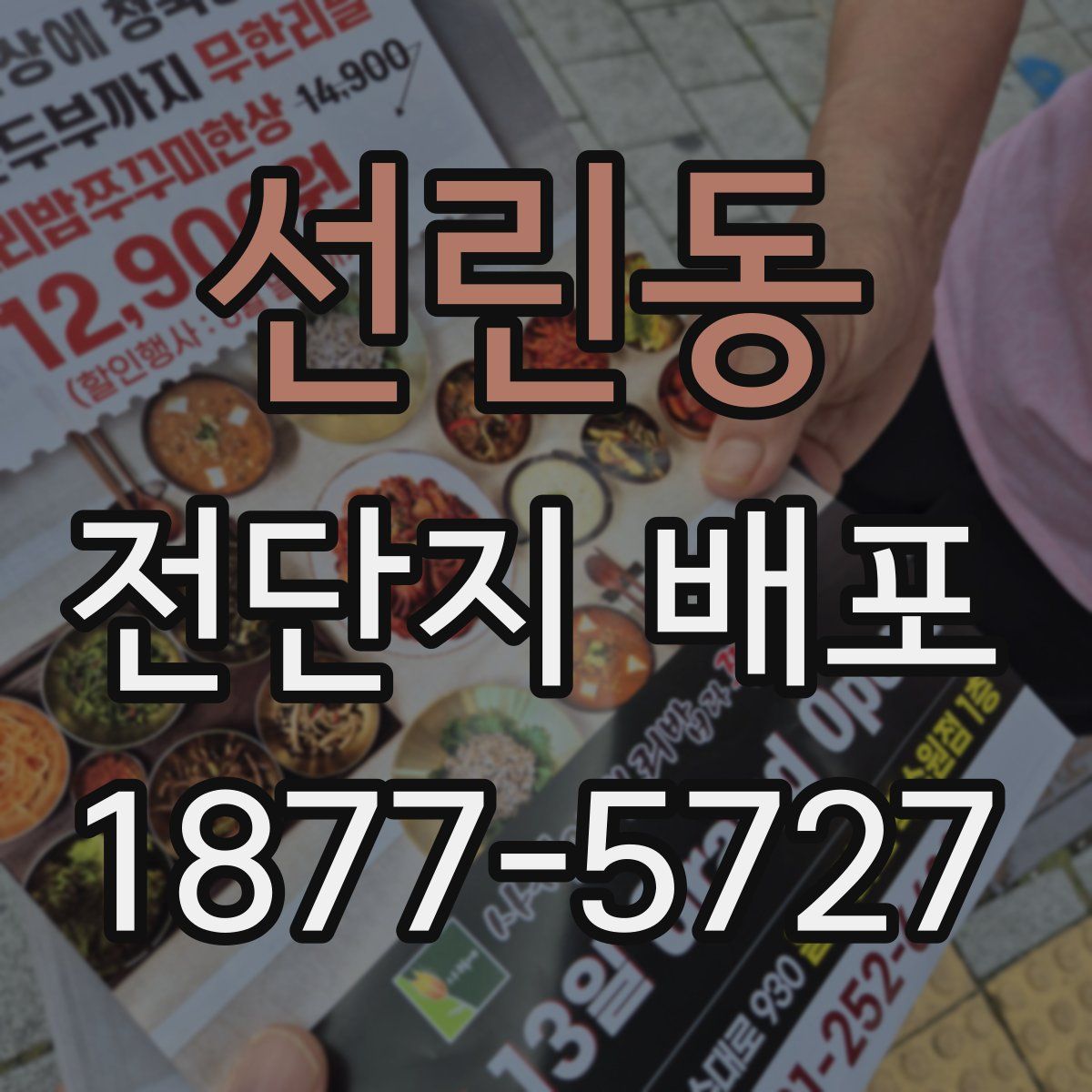 선린동 전단지 배포