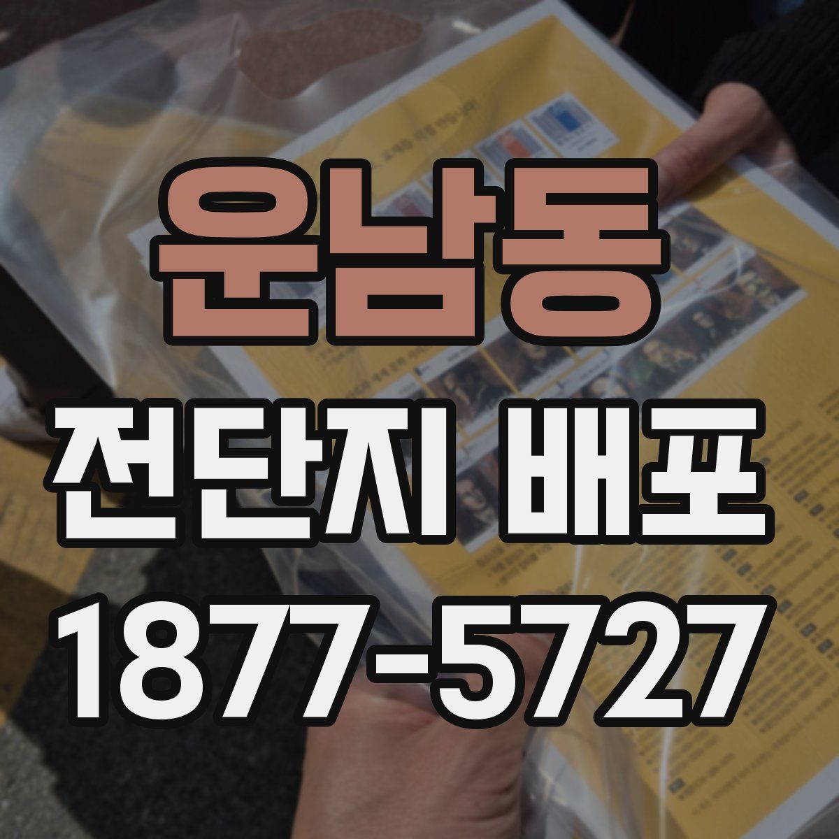 운남동 전단지 배포