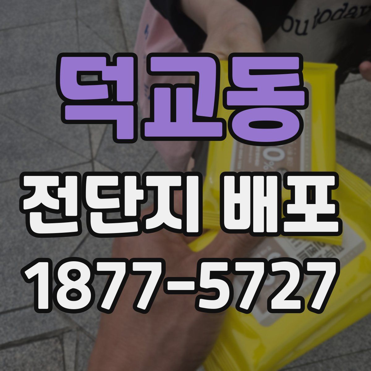 덕교동 전단지 배포