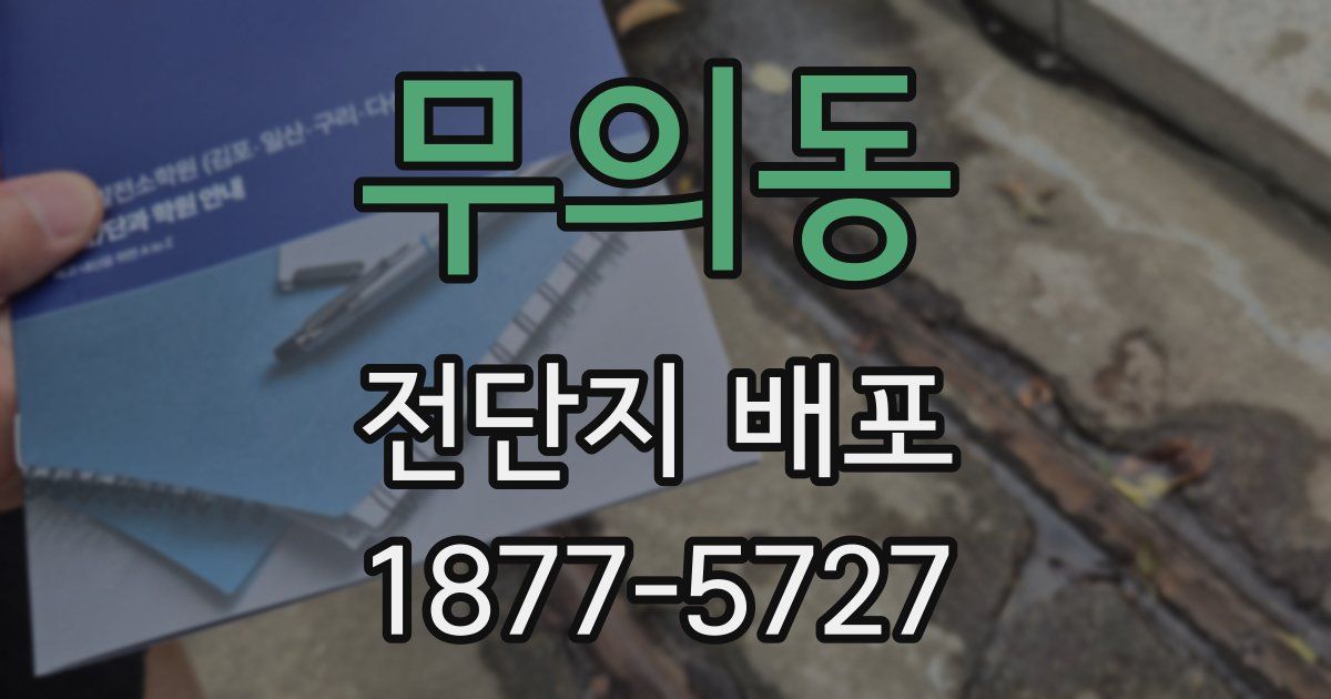 무의동 전단지 배포