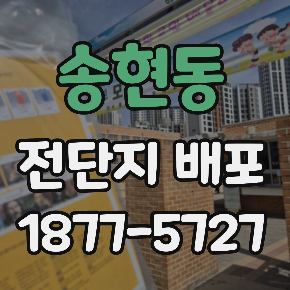 송현동 전단지 배포