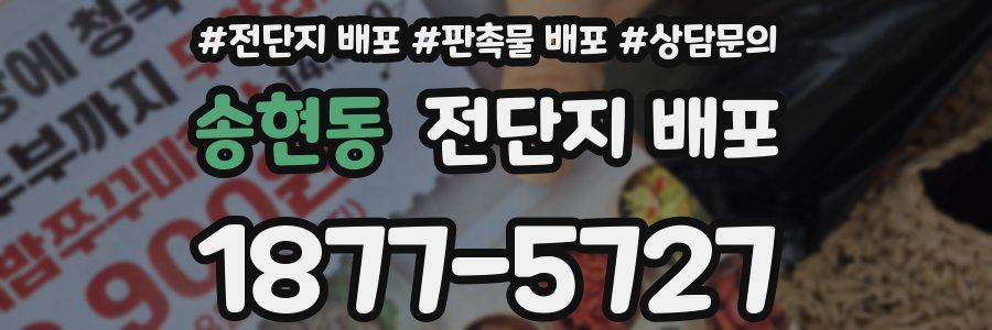 송현동 전단지 배포