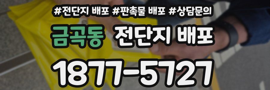 금곡동 전단지 배포
