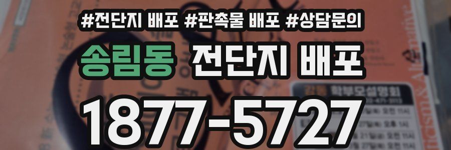 송림동 전단지 배포