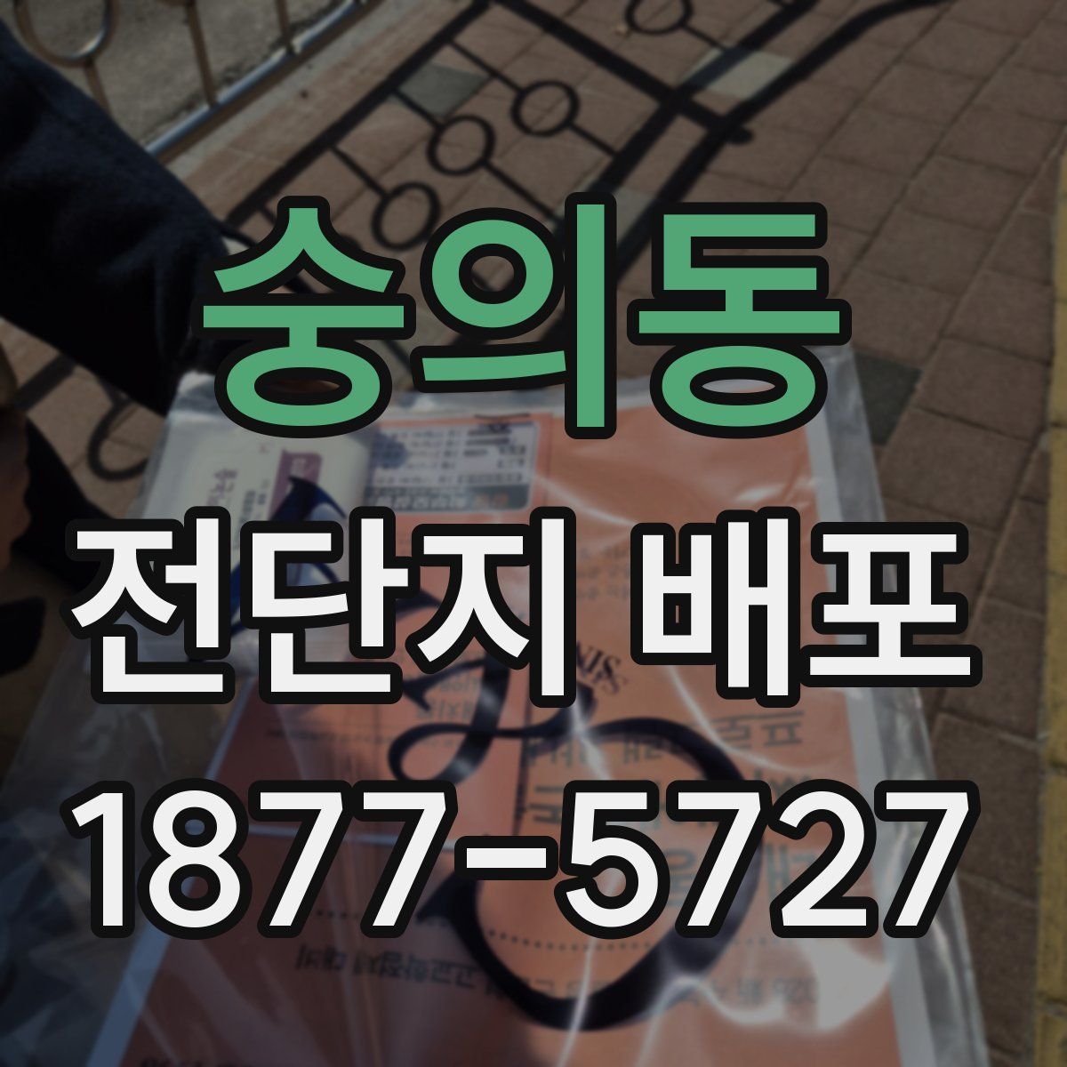 숭의동 전단지 배포