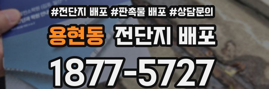 용현동 전단지 배포