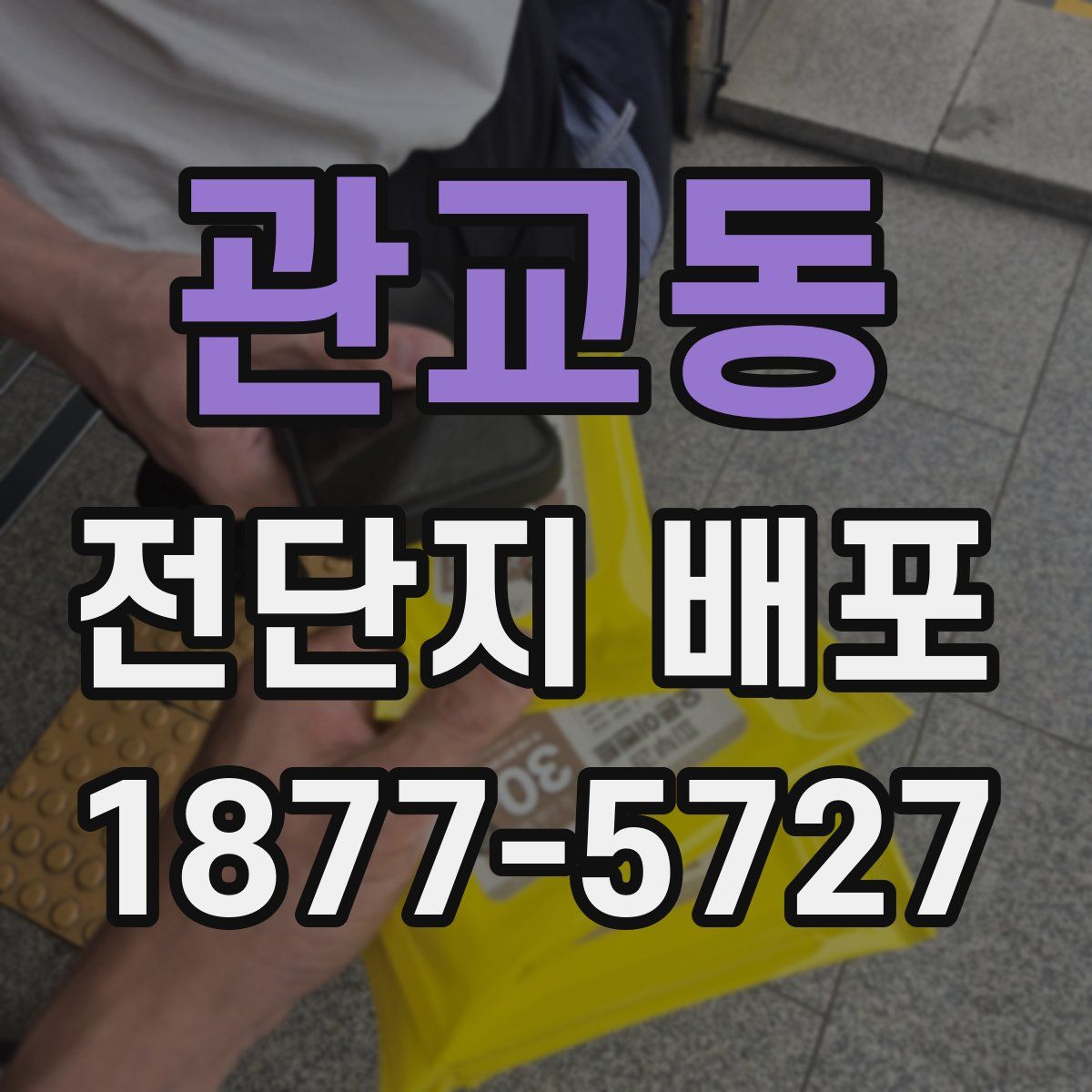 관교동 전단지 배포