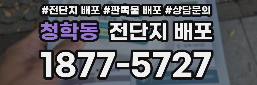 청학동 전단지 배포