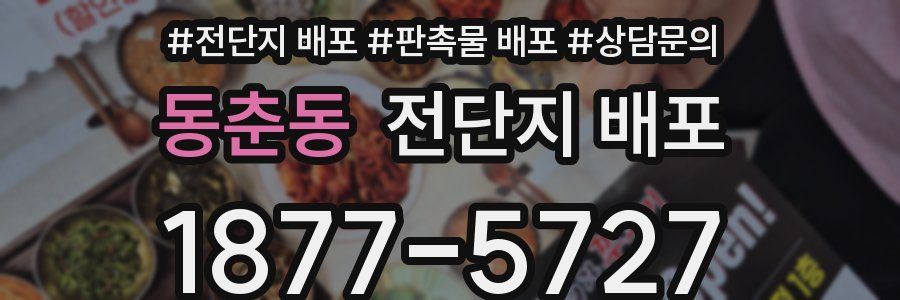 동춘동 전단지 배포