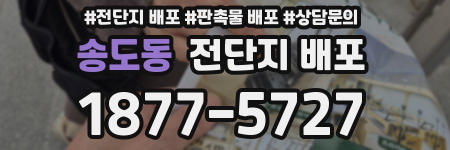 송도동 전단지 배포