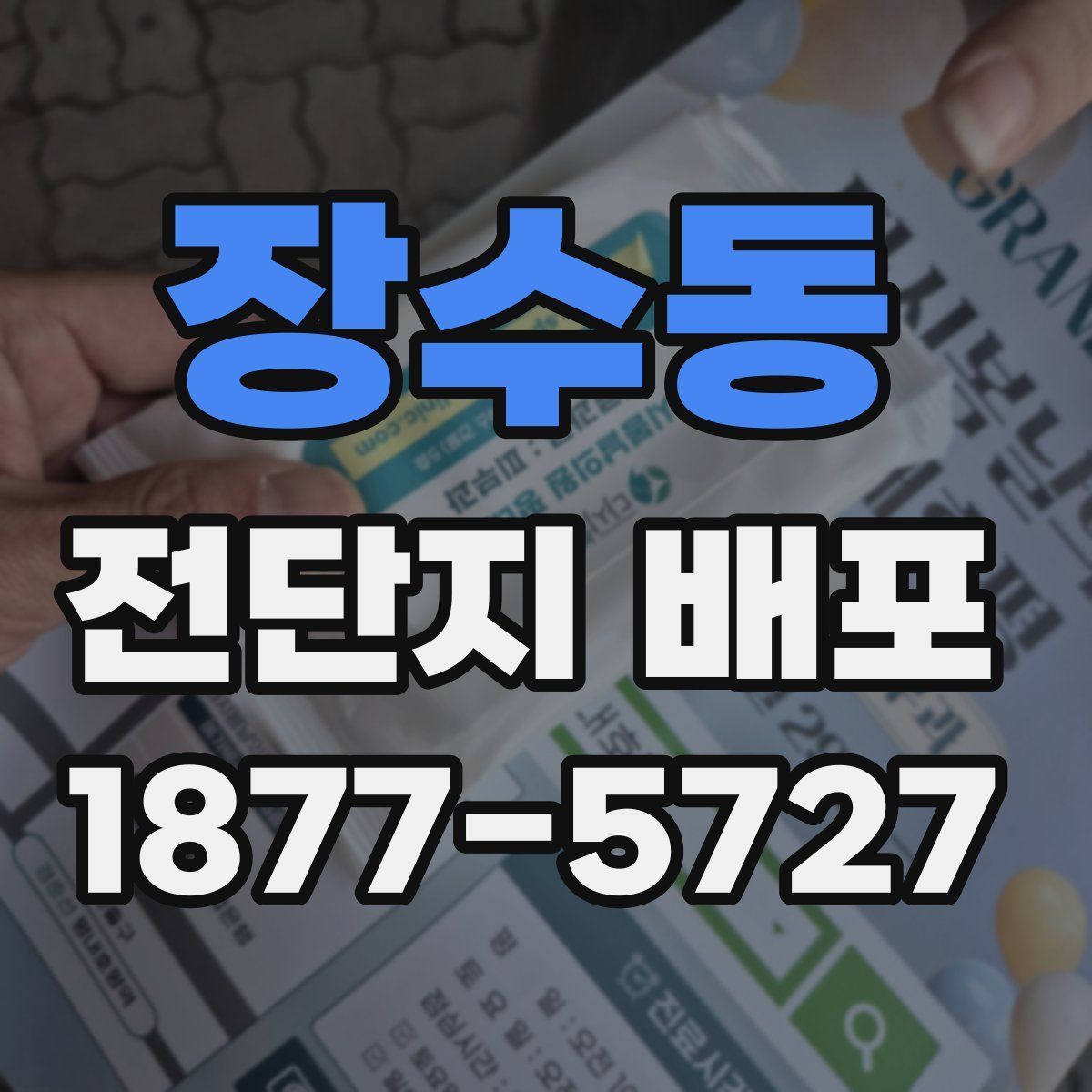 장수동 전단지 배포