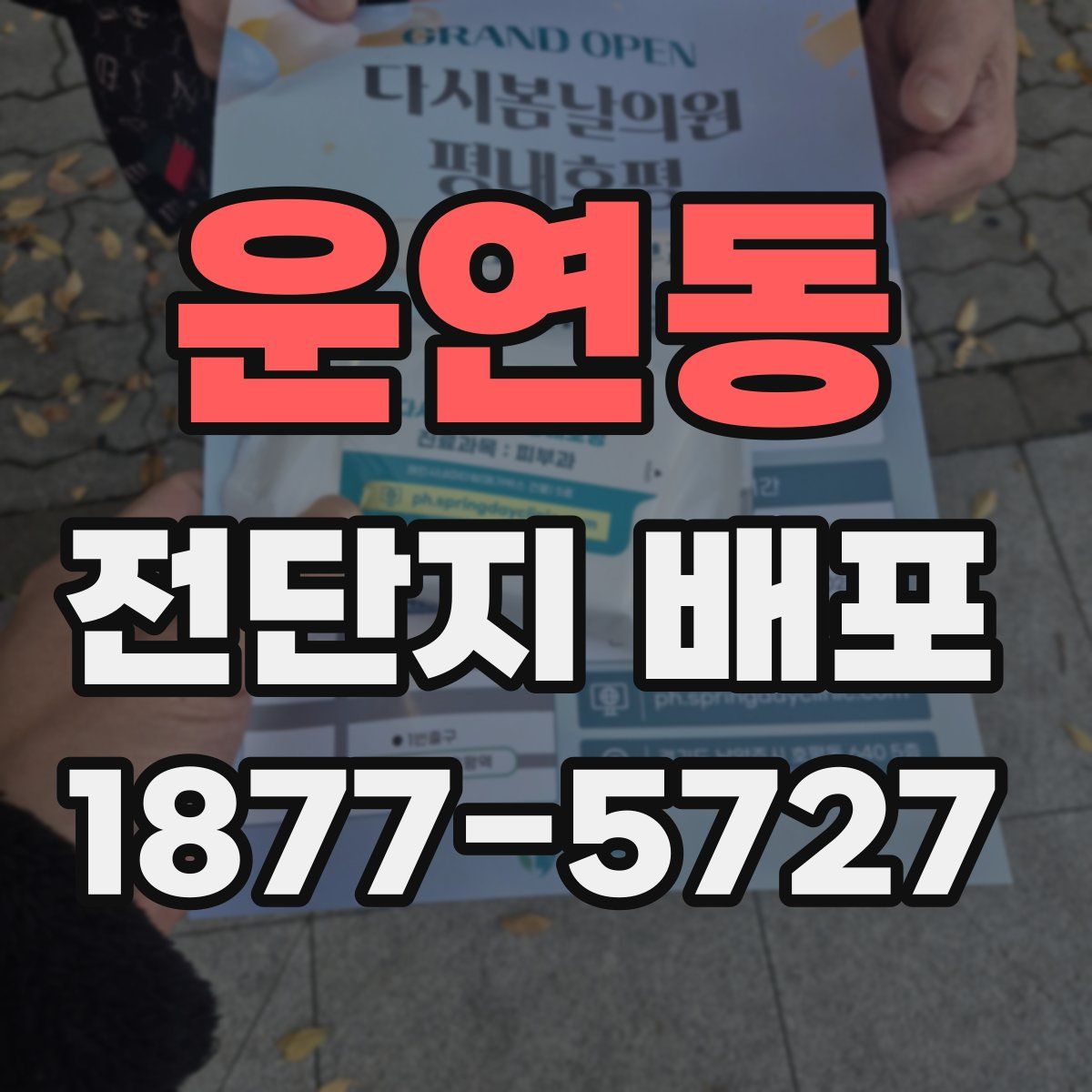 운연동 전단지 배포