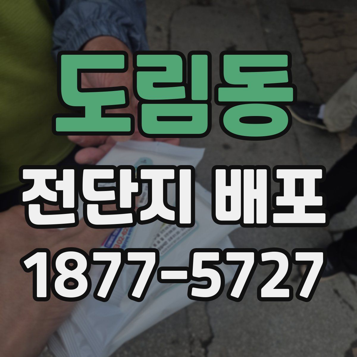 도림동 전단지 배포